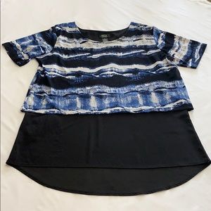 Shannon Ford NY size L short sleeve high low shirt